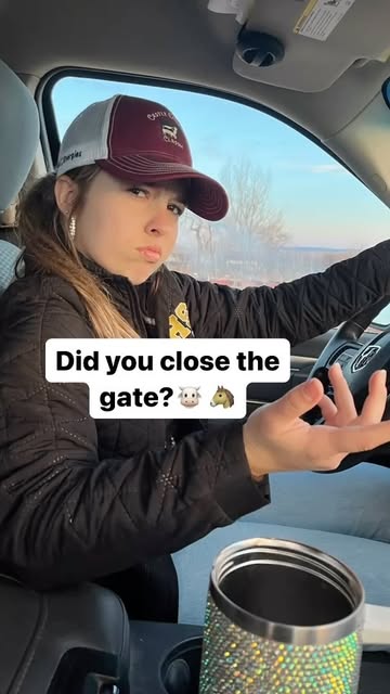“Did you close the gate?” -every farm dad🐮🐴🐓🐷