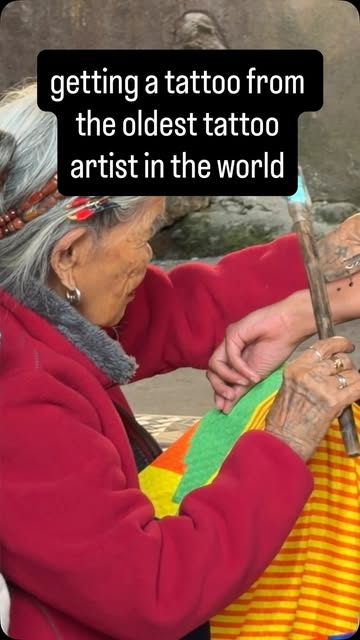GETTING A TATTOO FROM THE OLDEST TATTOO ARTIST IN THR WORLD