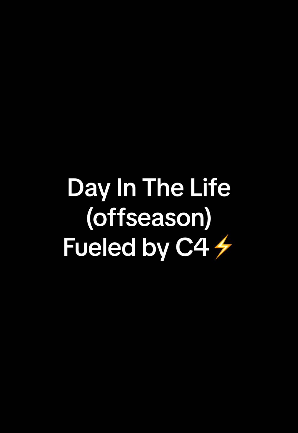 Day in the life fueled by @C4 Energy #C4Partner @Launchpoint #nil