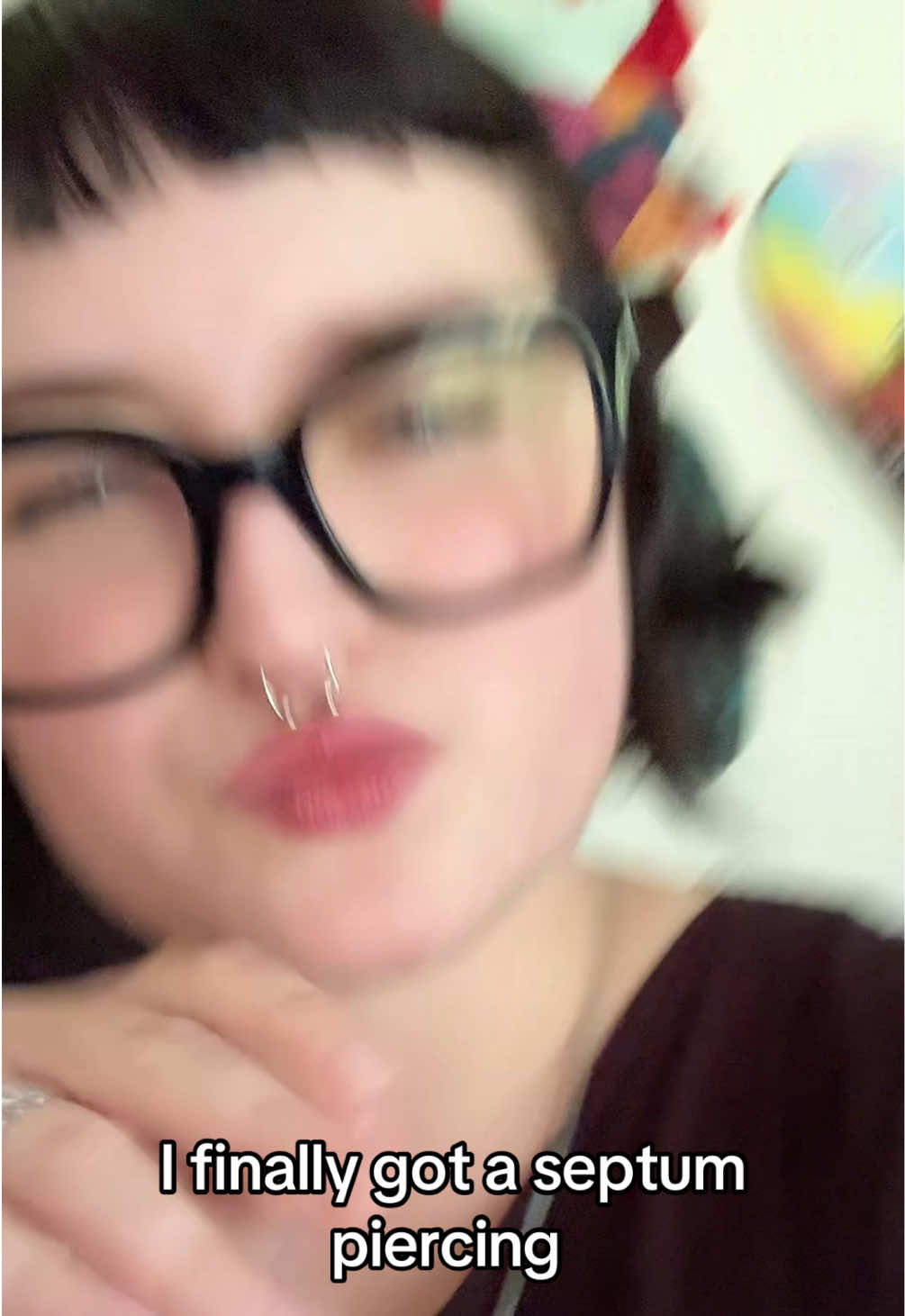 AHHHHHH I GOT PIERCED FINALLY #goth #gamer #fyp #piercing