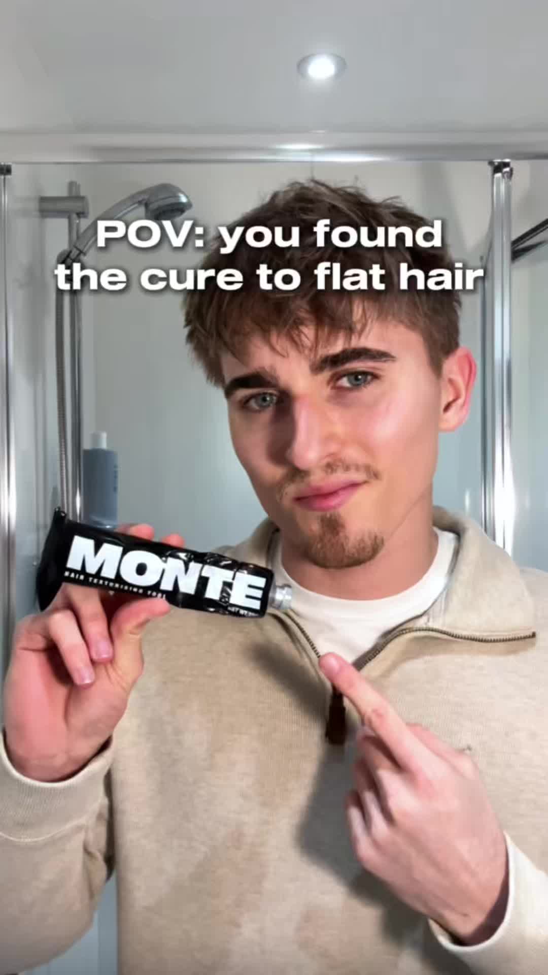 Flat hair used to ruin my whole day. Found the fix. @MONTE #MonteMen #menshair #mensgrooming #hair