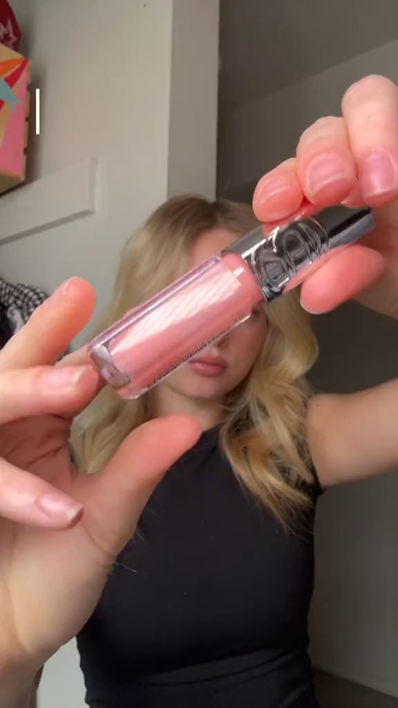 DITL featuring beauty products such as loreal, merit, eos, etc.
