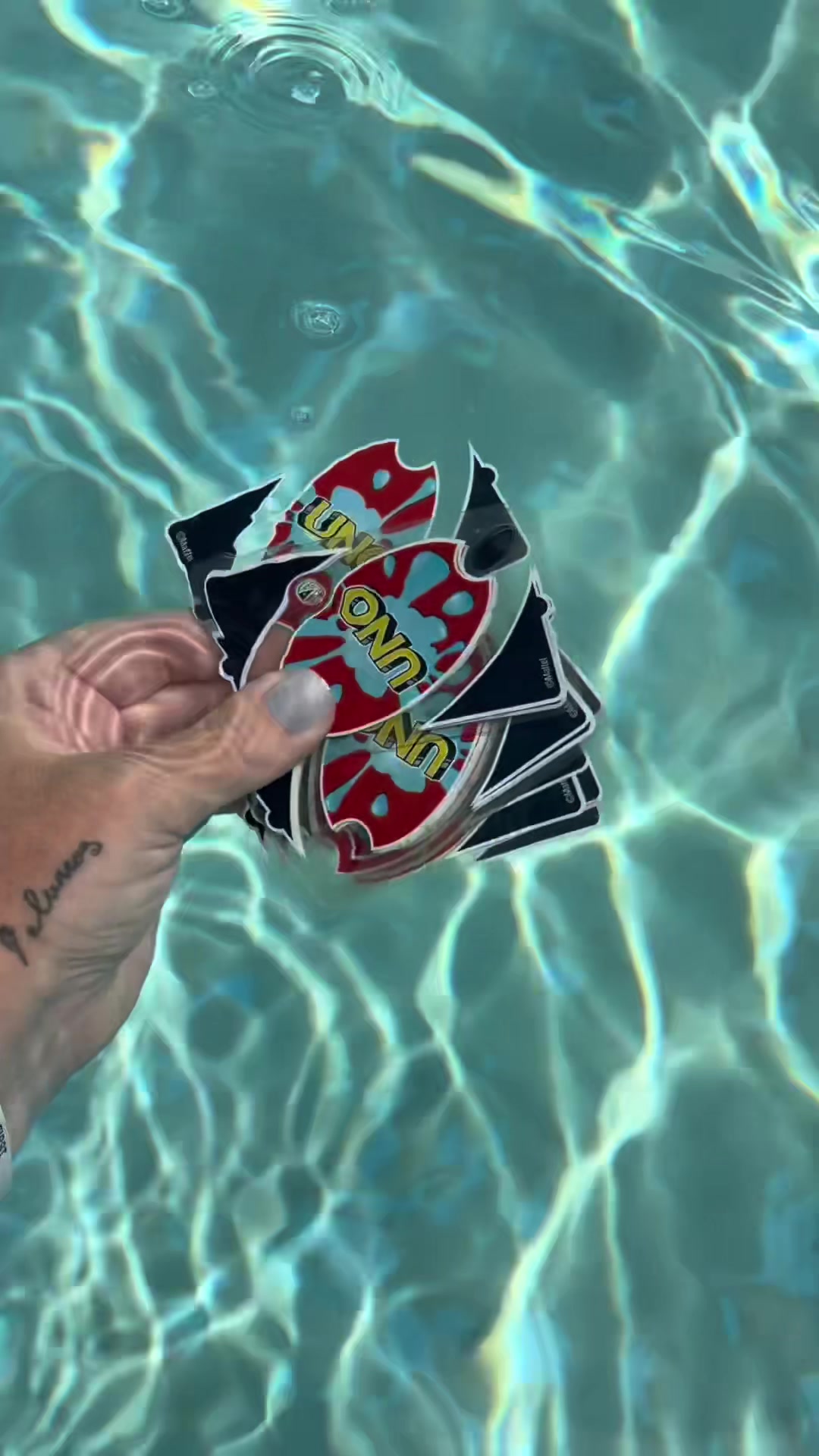 @mattel Ever played UNO in the pool?! 🤿 #fypシ #creatorsearchinsights #UNO