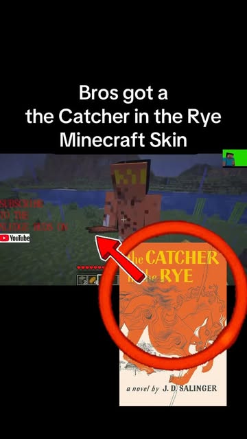 The Catcher in the Rye ahh Minecraft skin?! Watch the full stream Sludge Buds on YouTube! #minecraft #thecatcherinthe...