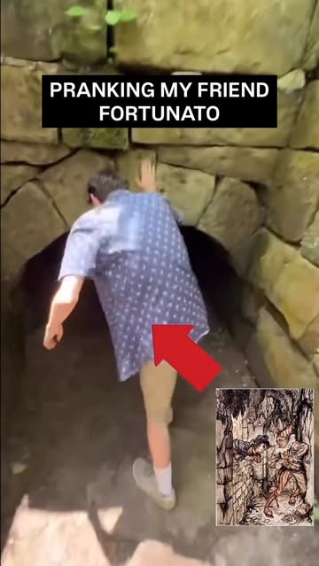 Yeah bro let’s get drunk and go into my family’s catacombs, I got some really good Amontillado down there. #edgaralla...
