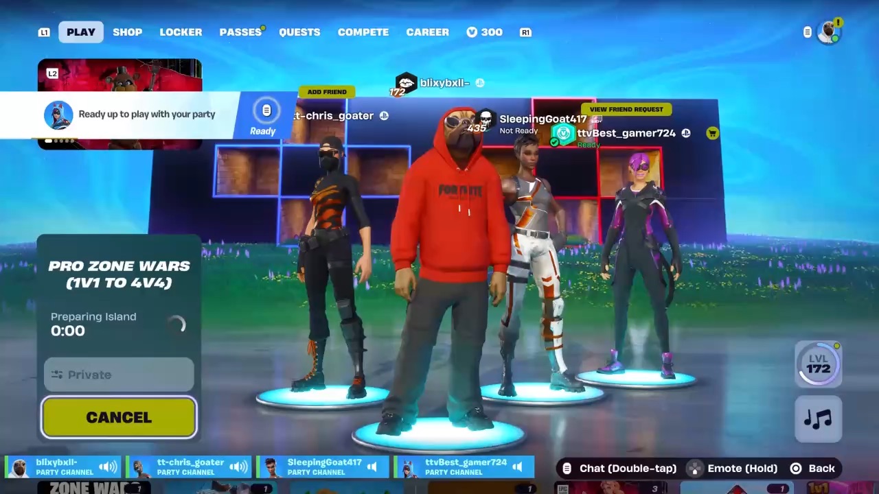 Fortnite lobby