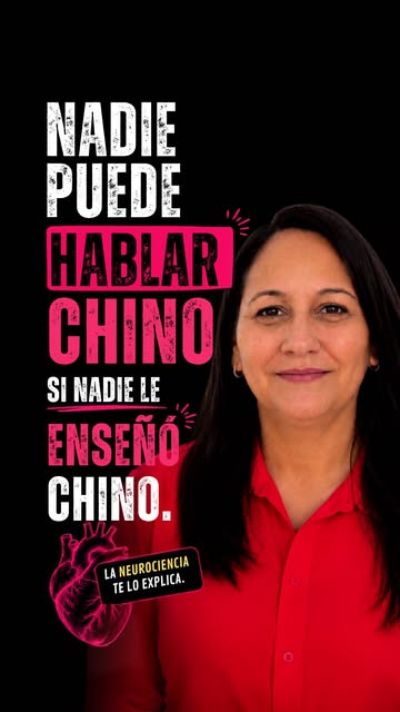 Nadie puede hablar chino si nadie le enseñó chino. Lo mismo pasa con el amor, mi querida amiga. Si en tu casa no vist...