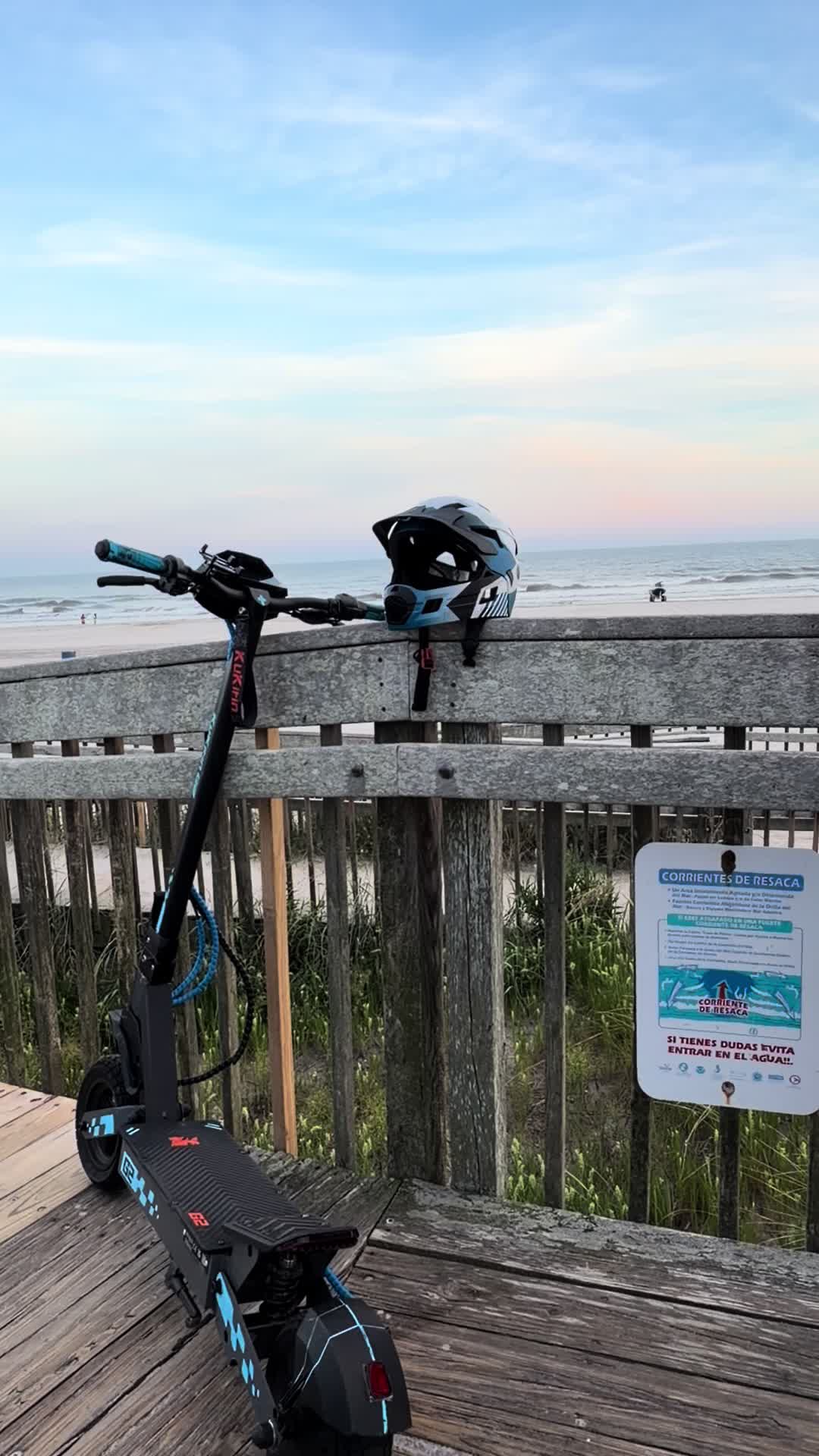 🌊🔥 KuKirin Electric Scooter Ocean Adventure | Stunning Coastal Views, Smooth Riding Vibes, Fresh Air, and an Unforg...