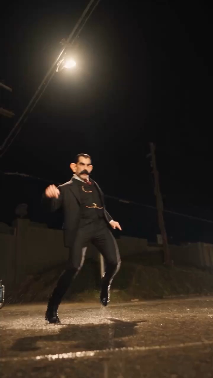 Brko dancing in the rain