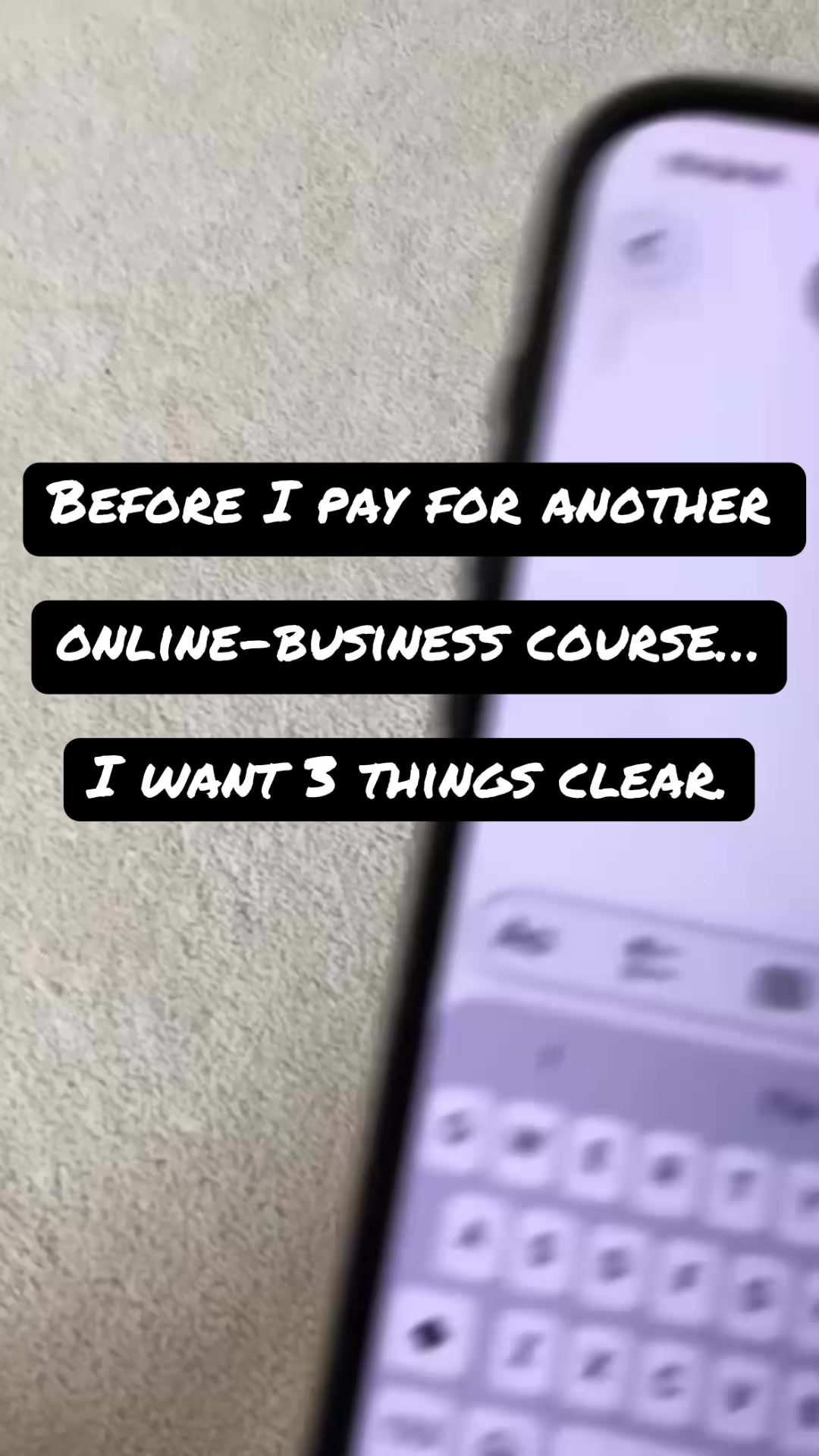 Before I pay for another online-business course, I want to know: What am I actually learning? Will it help me underst...