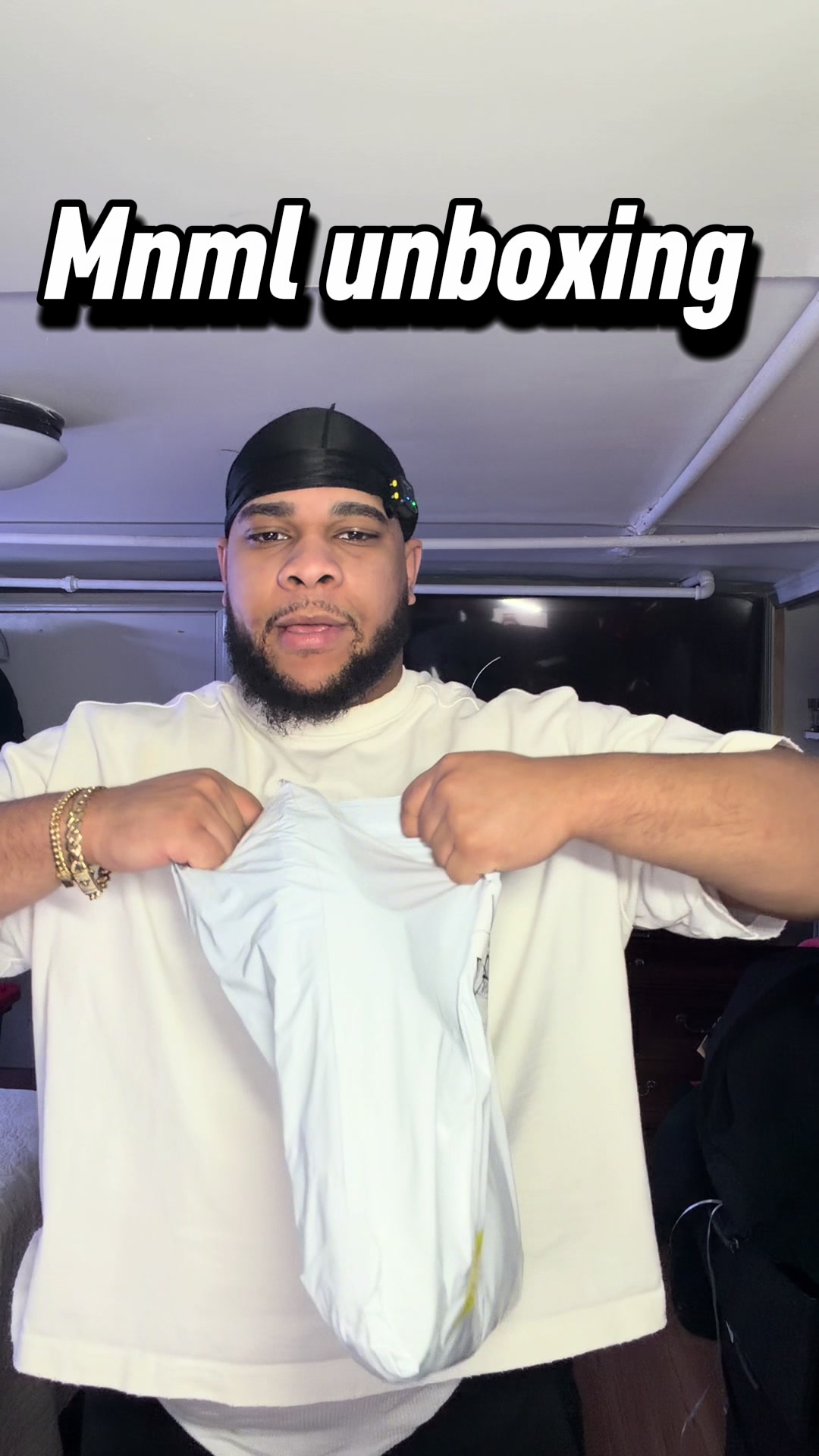 Back with another mnml unboxing … what yall think? #mnml #streetwear @MNML
