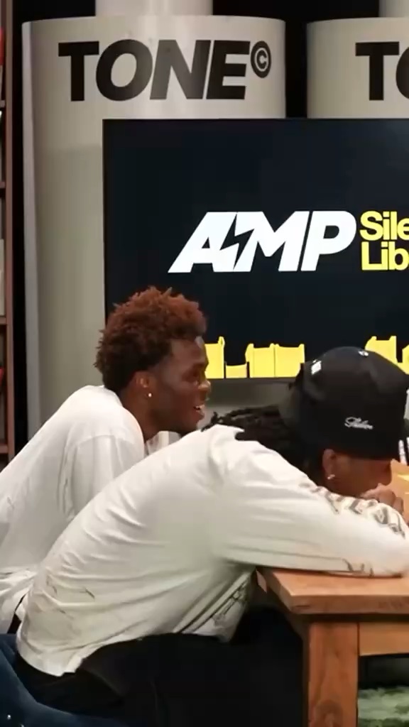 Amp could not stop laughing from Fanum’s baby voice😭😭😭👶👶