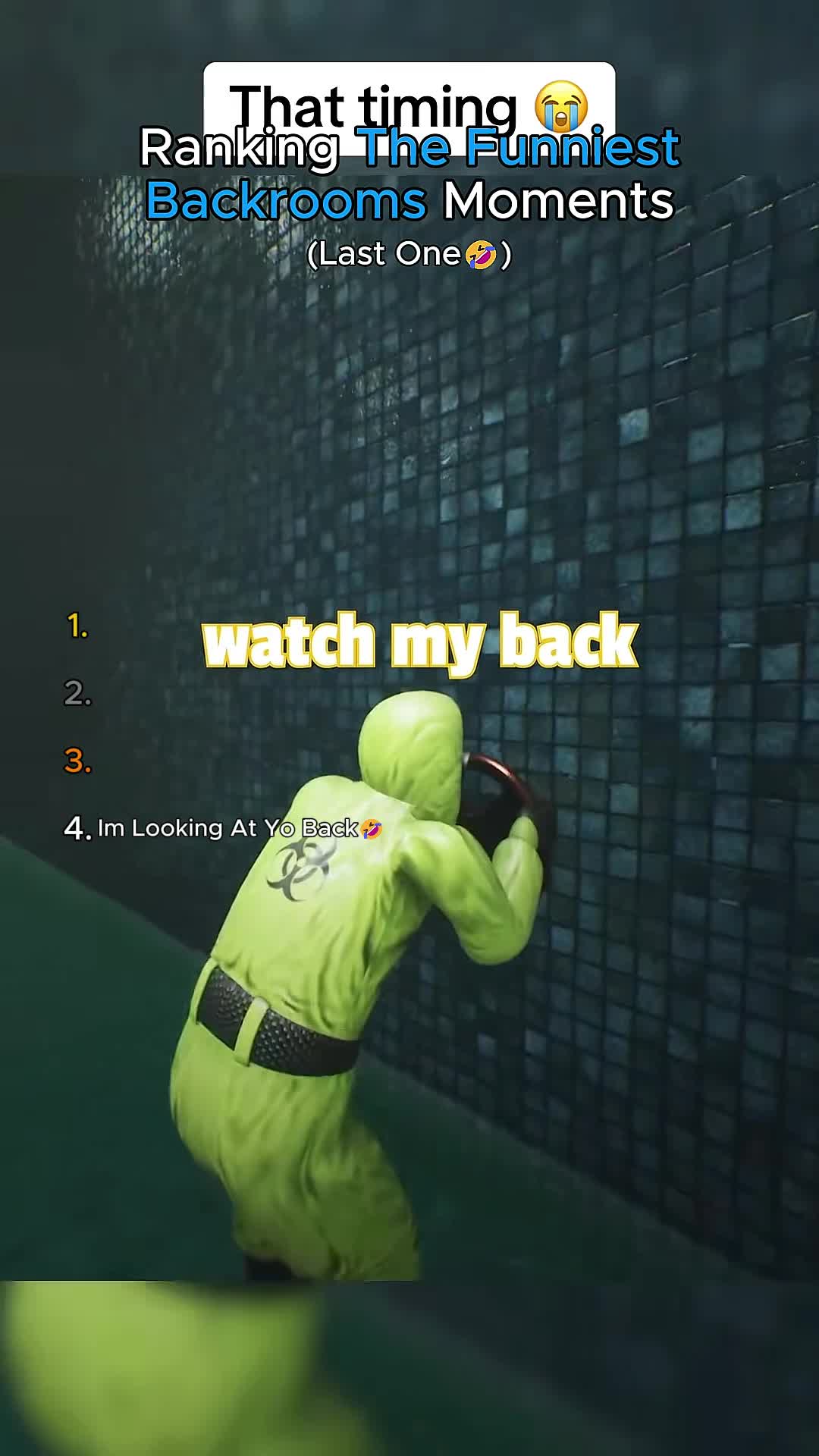 Ranking The Funniest Backrooms Moments🤣. #gaming #ranking #fyp #funny #top5
