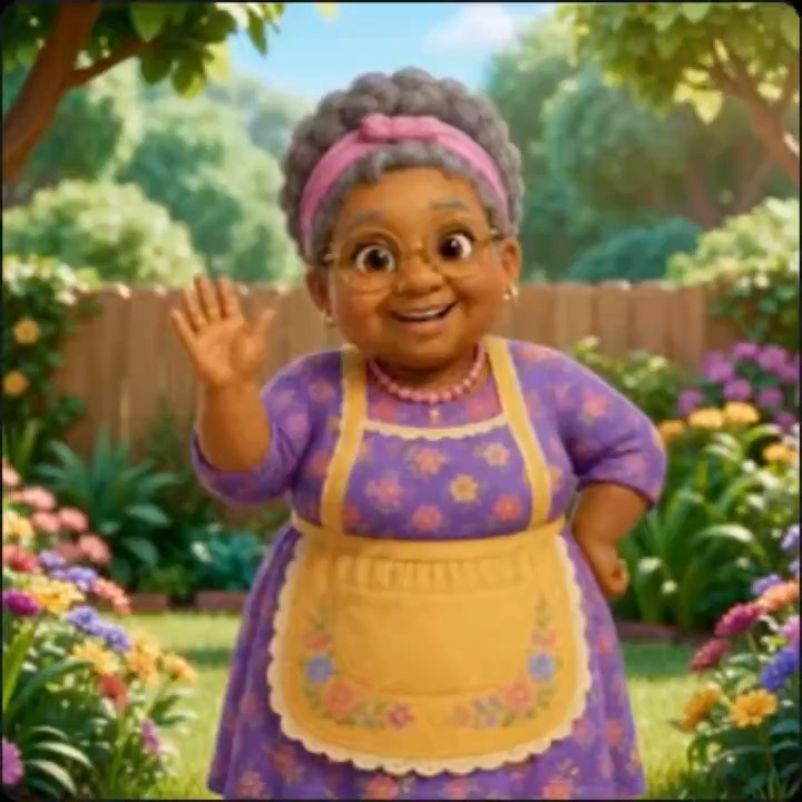 Nana and her little friends