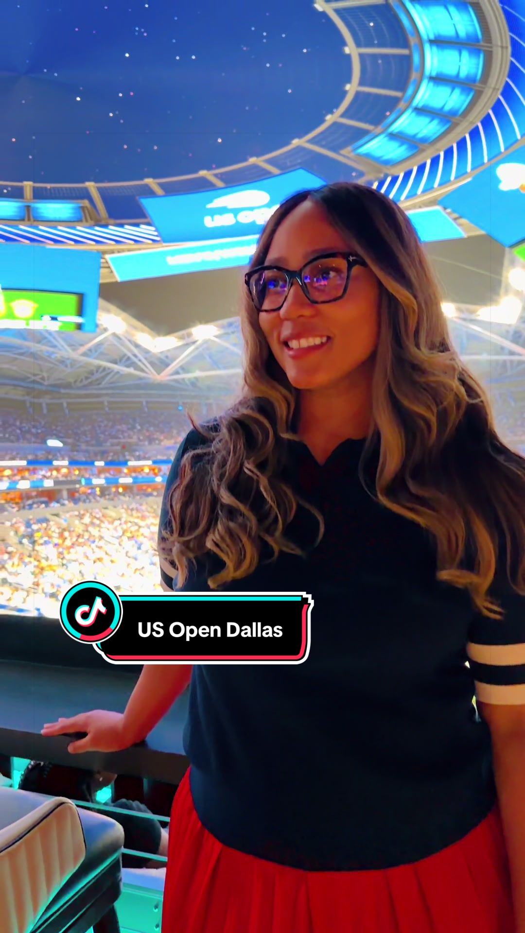 Courtside at the US Open without leaving Texas 🎾 I watched the Round of 16 at Cosm in The Colony, and the dome makes...
