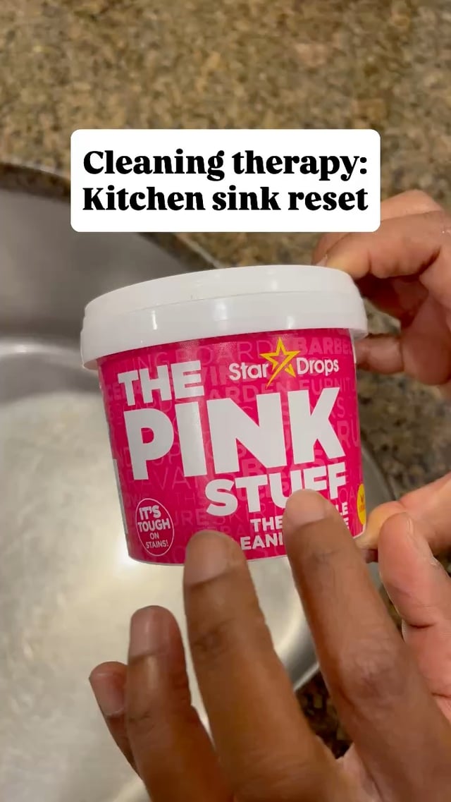 Kitchen Sink Reset with The Pink Stuff