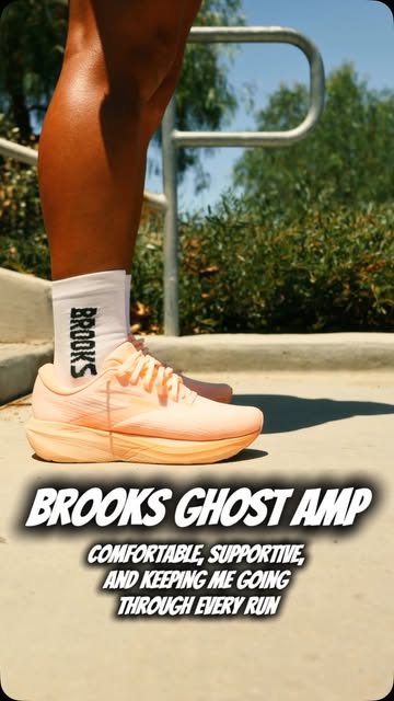 Chasing goals one step at a time ⚡️ Loving the comfort and support of the Ghost Amp for my training days. @brooksrunn...