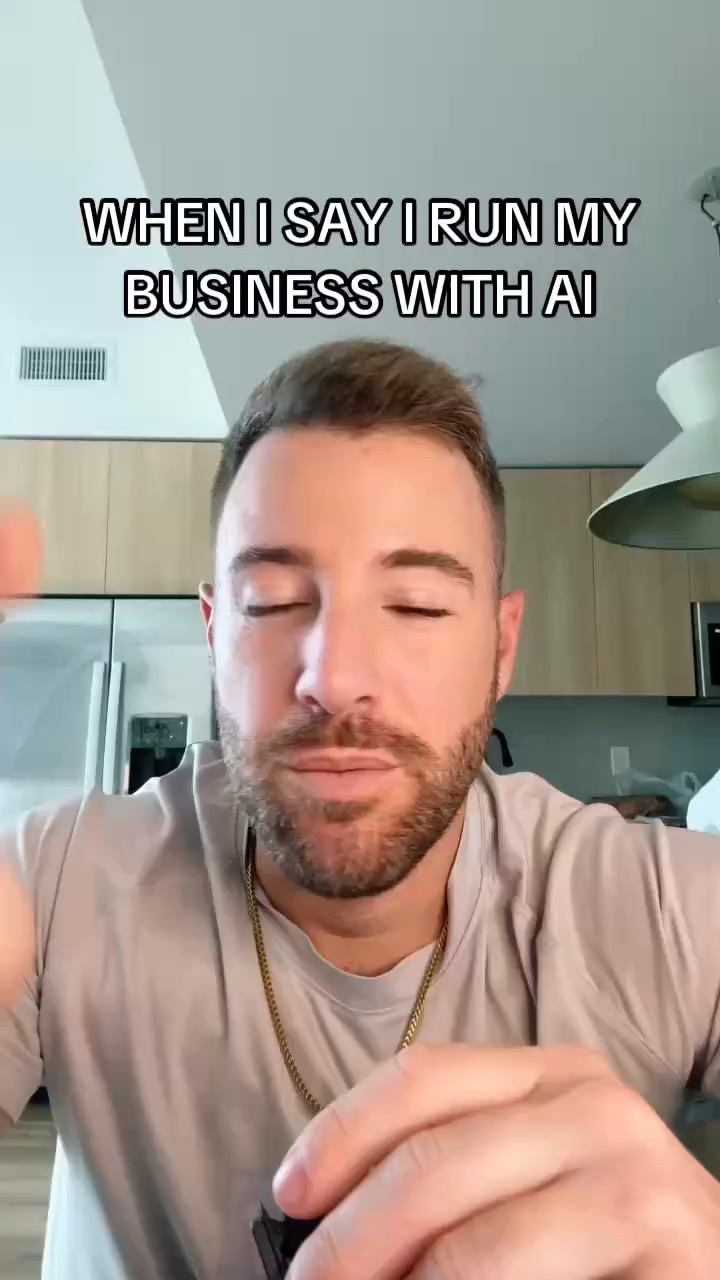 When I say I run my business with AI