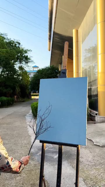 Painting on tree branches is simple, easy to learn, and fun! Give it a try