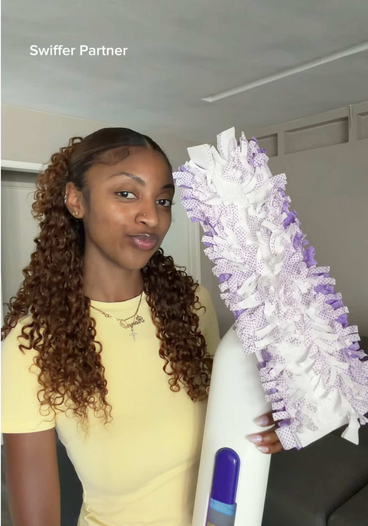 Always reaching for my @Swiffer PowerMop for a deep floor cleaning! #SwifferPartner #MopSmarter #ad #WhiteSockChallenge