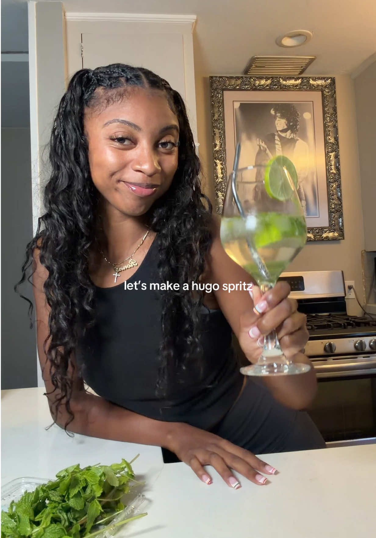 i loved the hugo spritz so much in italy i had to come home and make one! 😩 #hugospritz #hugospritzsummer #hugosprit...