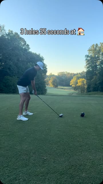 chasing it #golf #sunset #collegegolf