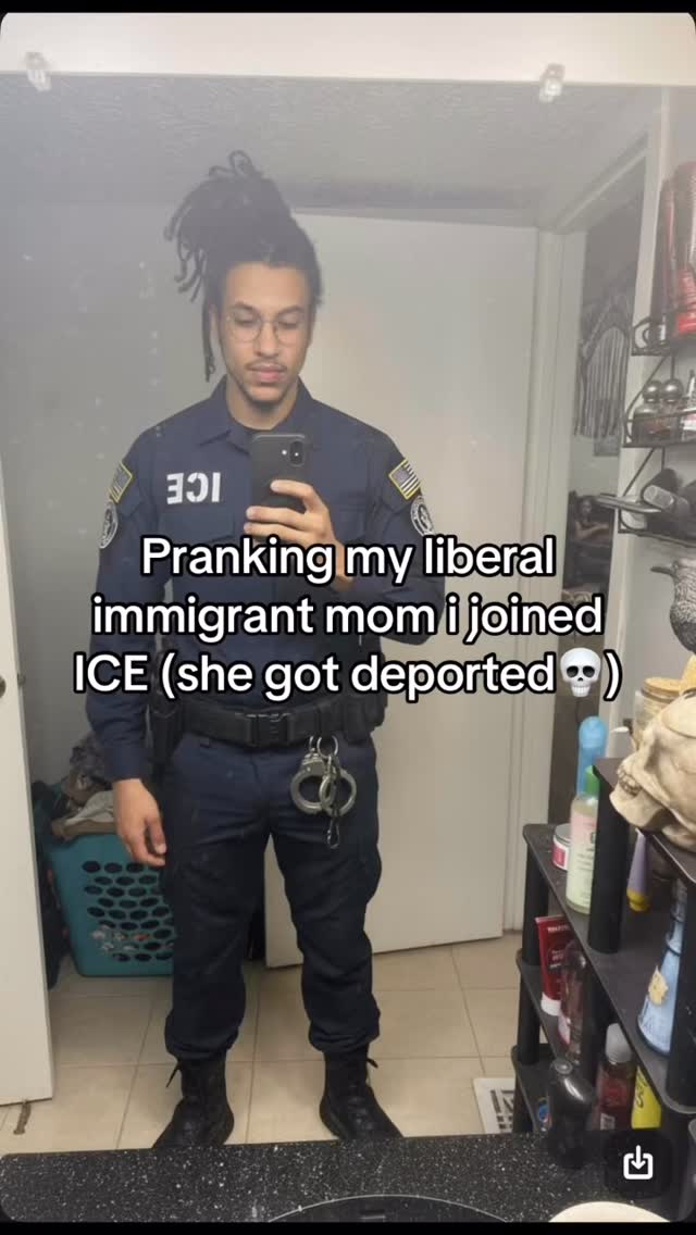Mommy wasnt happy💀😭 #fyp #prank #ice #immigrant #mommy