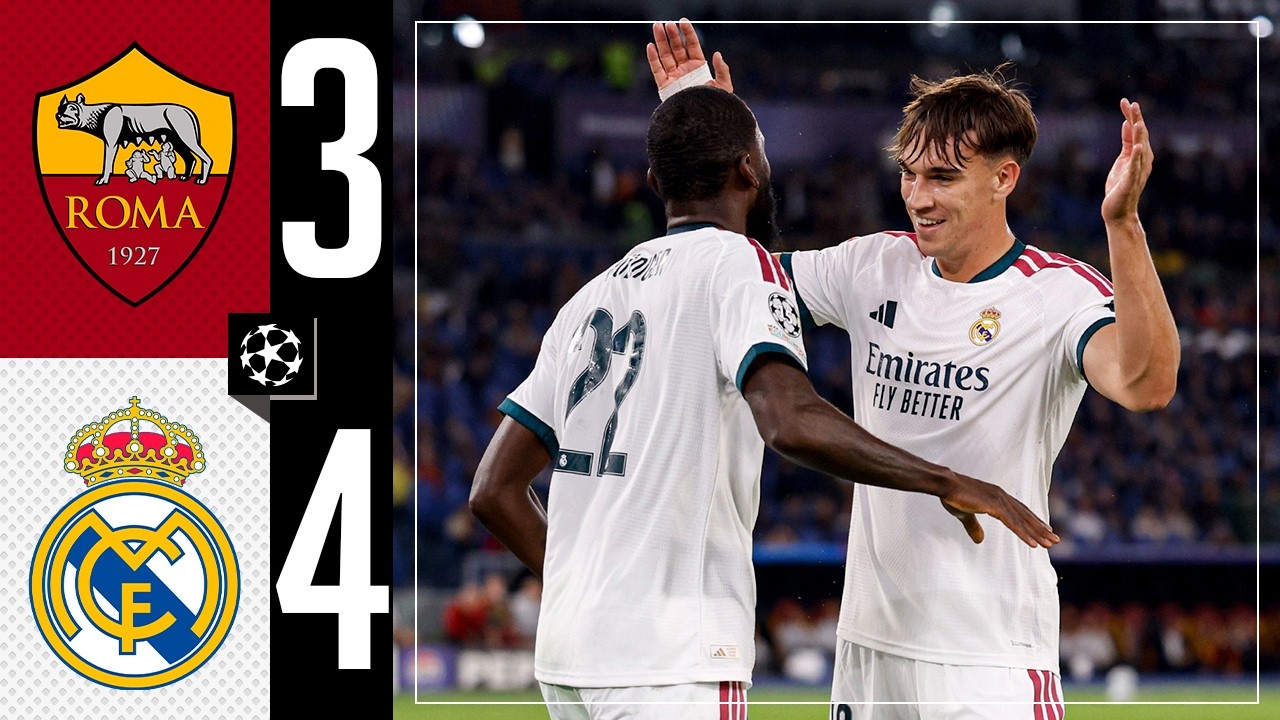 HIGHLIGHTS | Roma 3-4 Real Madrid | Champions League HIGHLIGHTS | Roma 3-4 Real Madrid | Champions League ⚽ Kylian Mb...