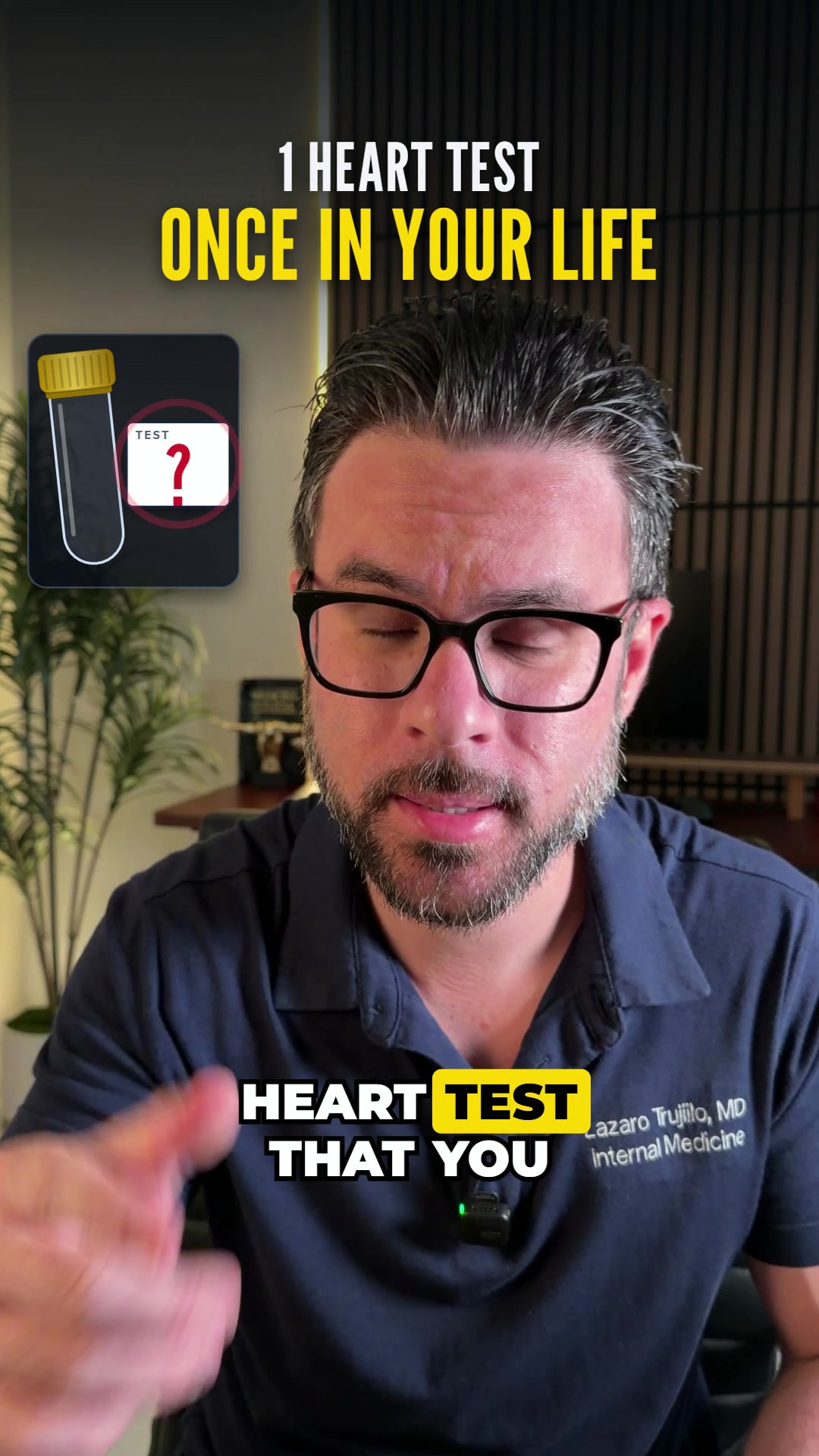 A heart test you only need once… have you had it? 🫀 Your routine cholesterol panel doesn't include it. The name is a...