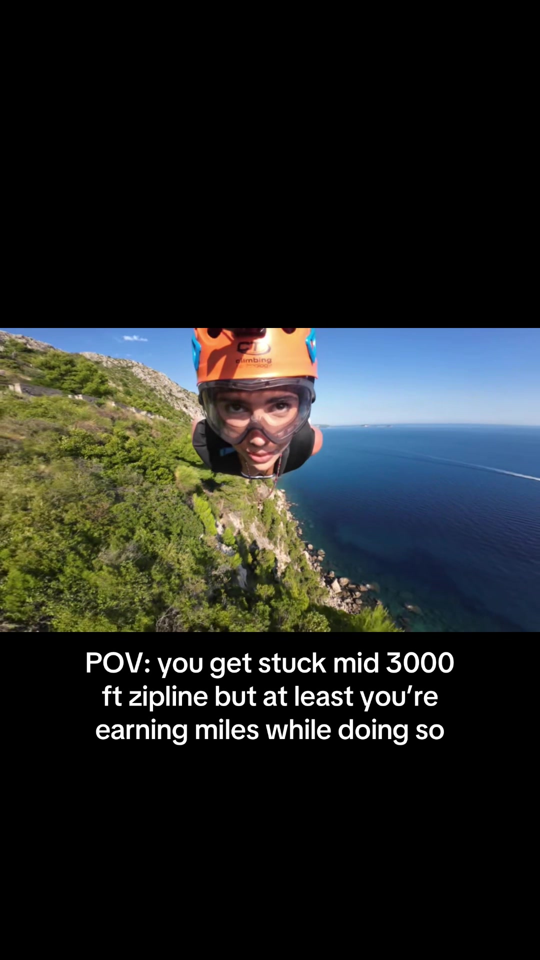I can’t believe getting stuck above the Adriatic sea got me a free flight….