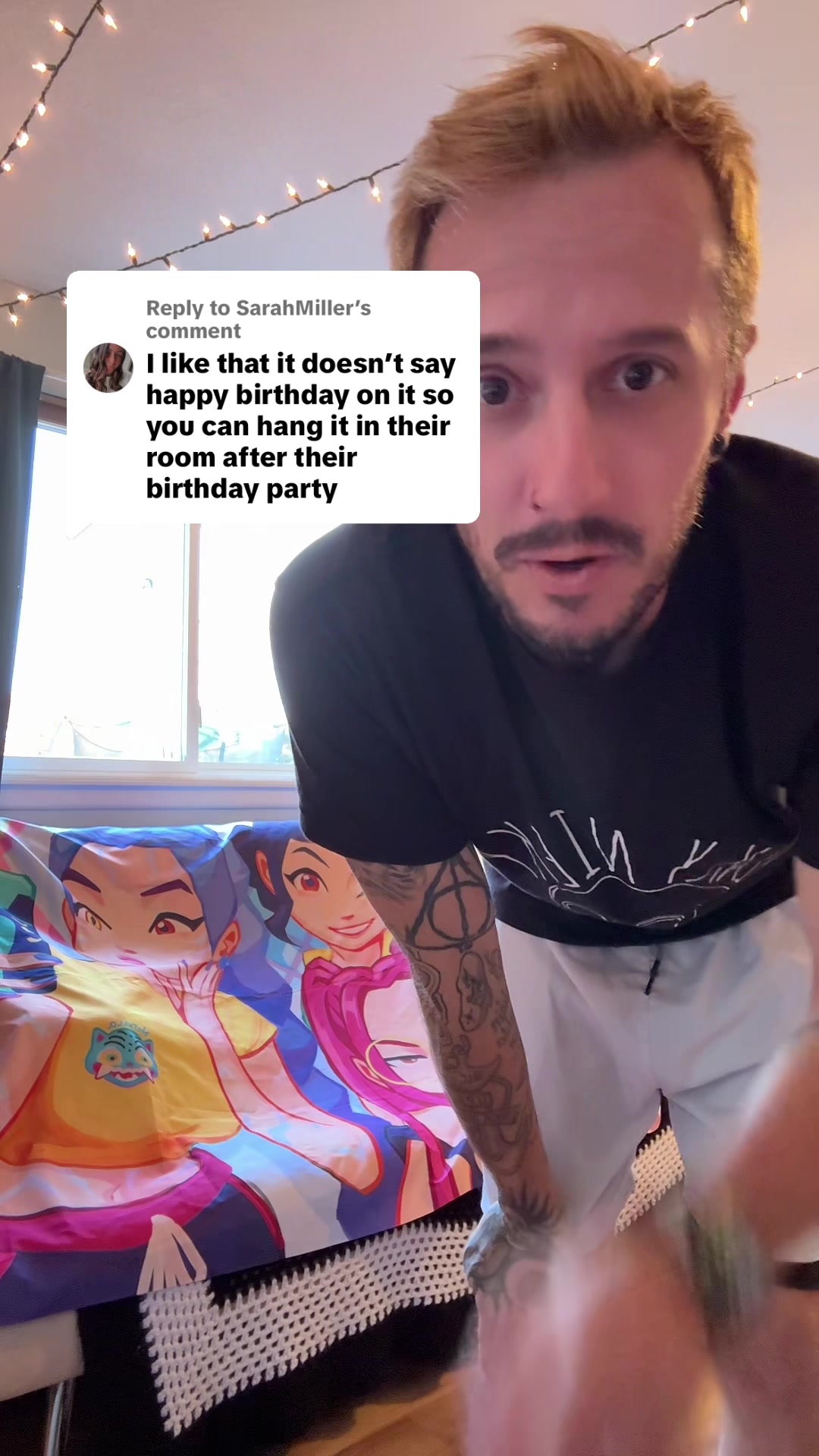 Replying to @SarahMiller K-Pop Demon Hunters Tapestry for the win!!! #KpopDemonHunters