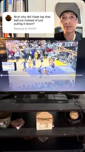 Question about why didn’t Vlade grab the rebound instead of tipping it. I believe that more should have been done by...