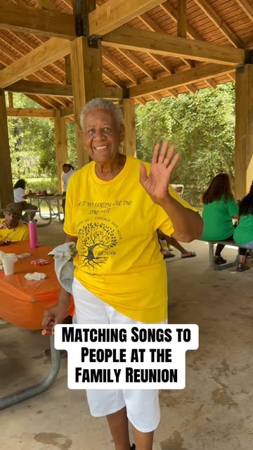 Matching songs to people at the family reunion