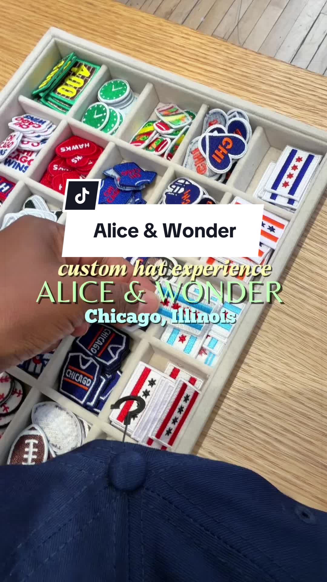 Chicago sports fans, add this to your pre-game plans ⚾️🧢 We stopped into Alice & Wonder to make our own custom Chica...