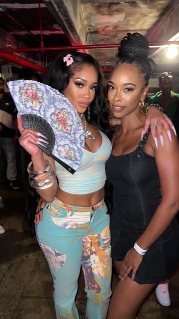 Me & my baby @saweetie ! She said Jahz I need an Entire Crawfish Boil with everything extra Spicy 🌶️🤣…. S/O my fami...