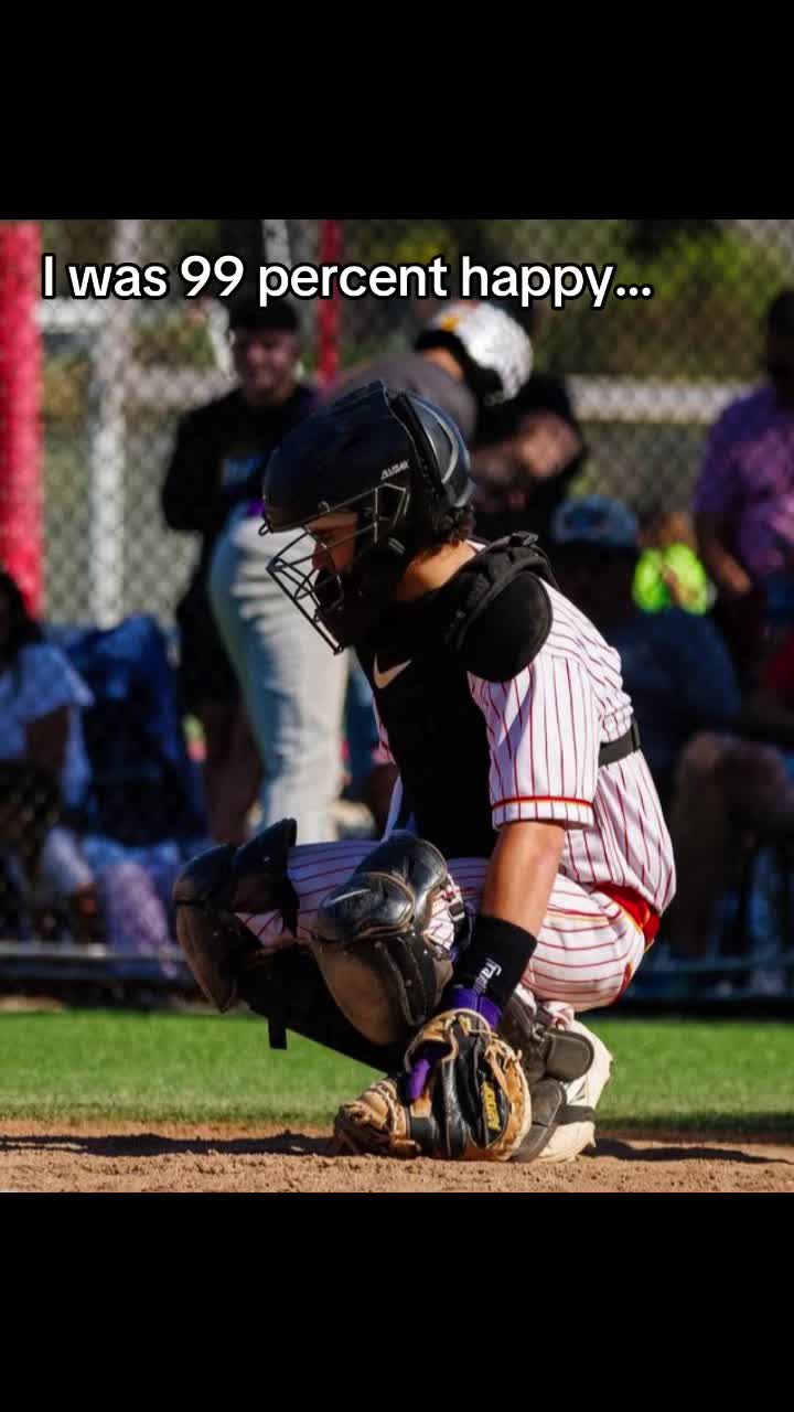 Gotta stay 💯 #baseball #catching