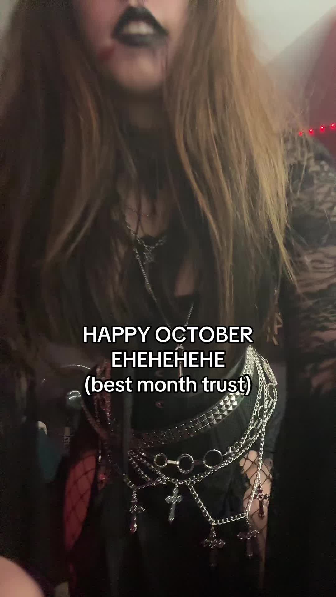 I LUUV OCTOBER MSMSMSMSMSM #goth #fyp #fy #gothic