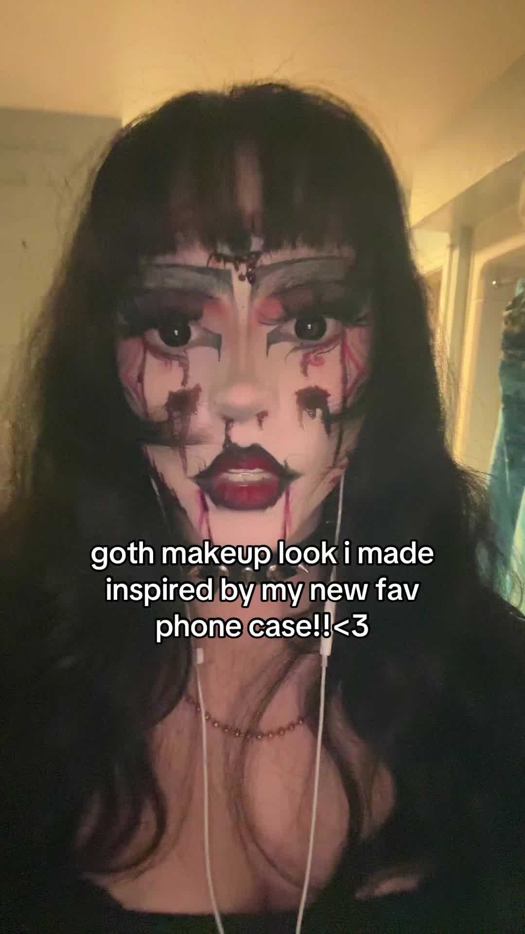 the quality is AMAZING and it looks SO COOL?!? 10000% worth it. thank you @Techypop® <3 #fyp #fy #goth #gothic #tradg...