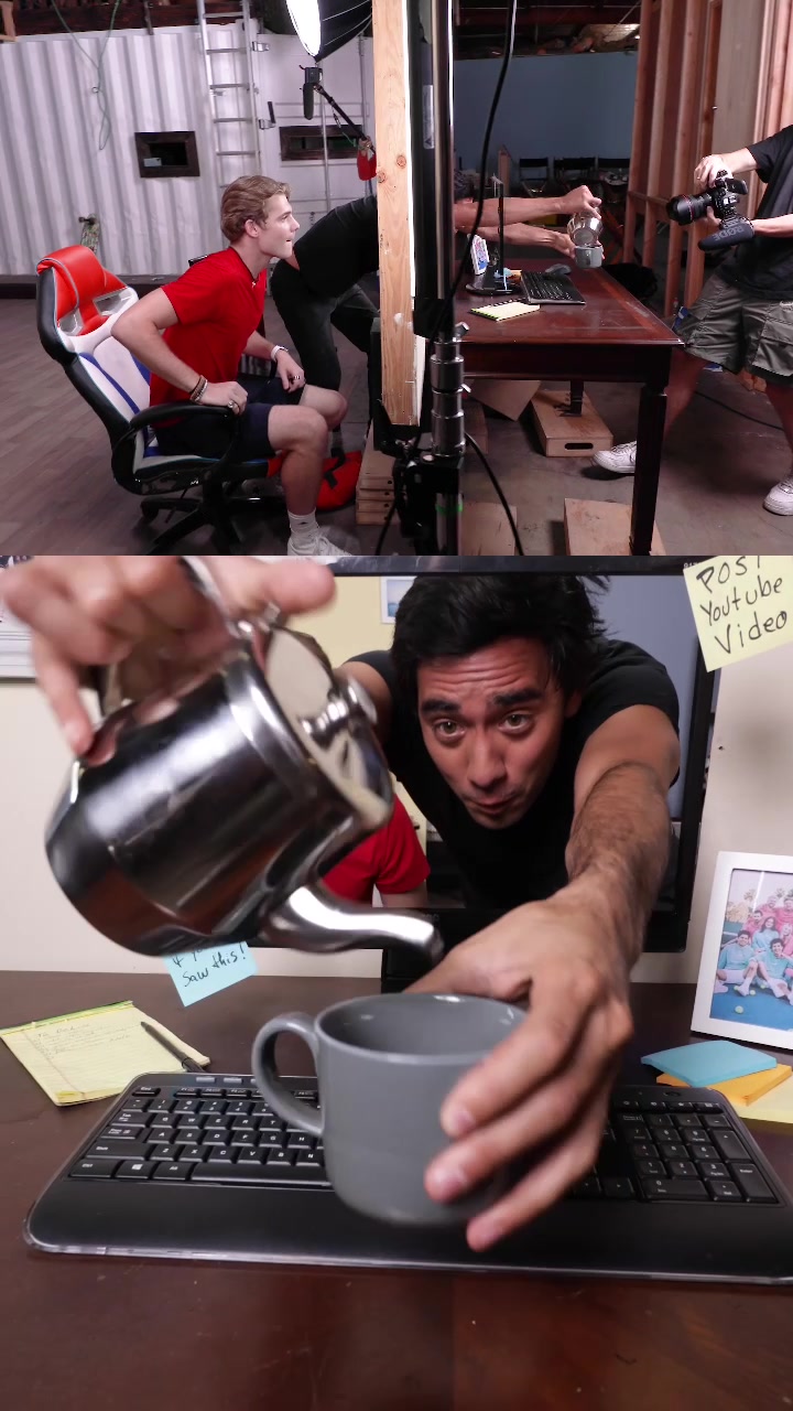 Sometimes the #behindthescenes is better than the final video. #filmmaking