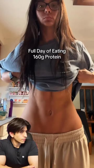 Most men cannot hit 160 grams of protein in a day and they are trying to lose weight. She just did it without thinkin...