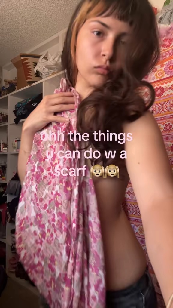 DIY scarf tops