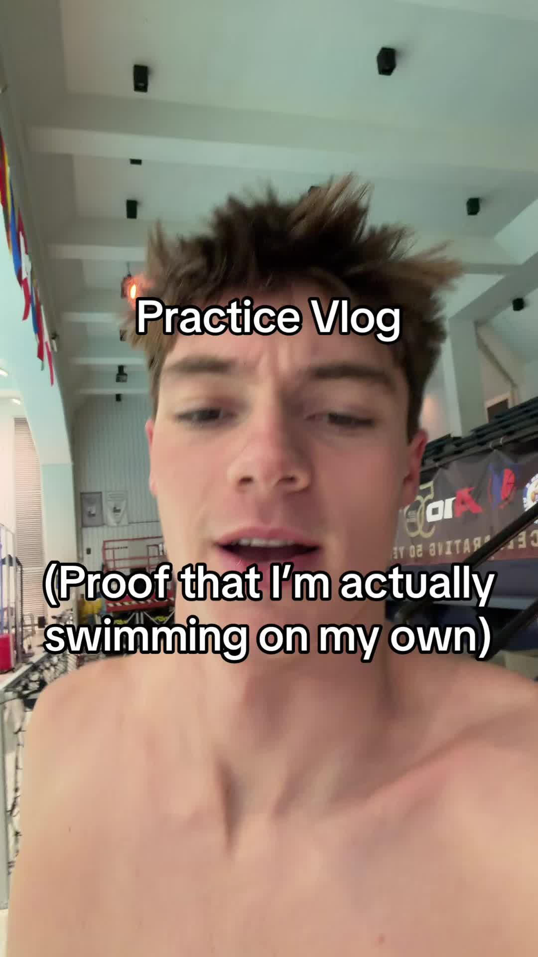 Guys swimming by myself is getting kind of hard
