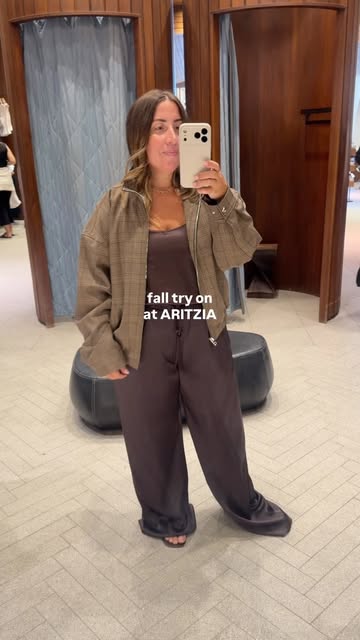 i finally got a chance to go into aritzia for a little psa with @hannah_vergara and try on all the fall pieces i’ve b...