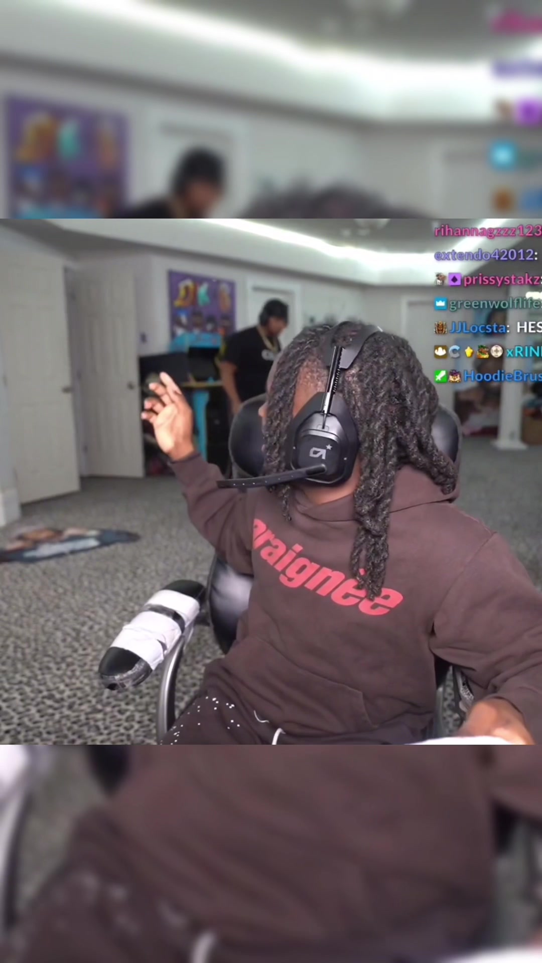 Fanum gon break that door over food 💀 #kaicenat #fanum #twitch #food #funny #fyp #viral #explore