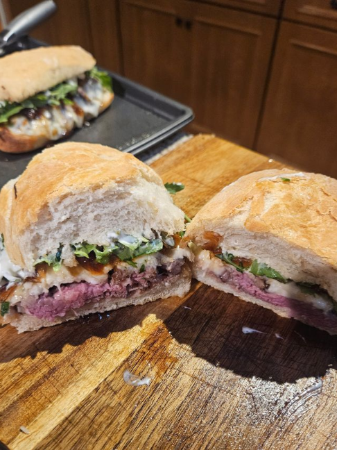 Steak Sandwich - Just make it #fyp #cooking #steak #sandwich #deliciousfood