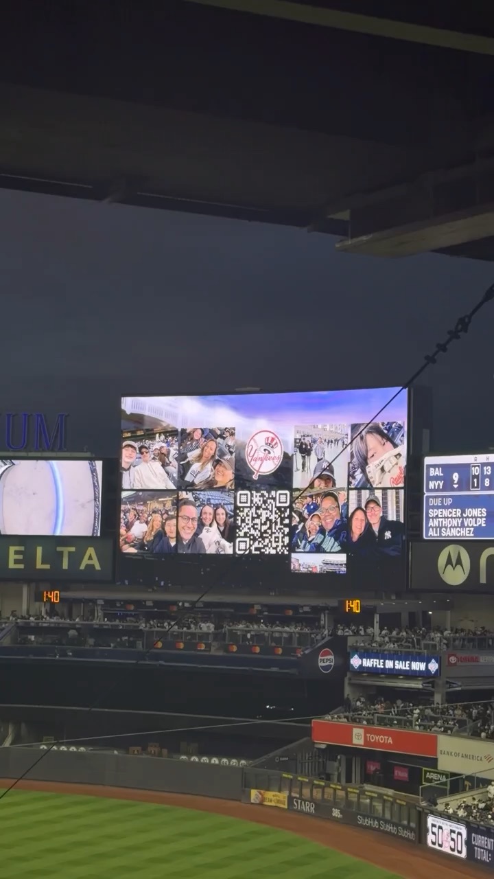 Jumbotron with my nephew!
