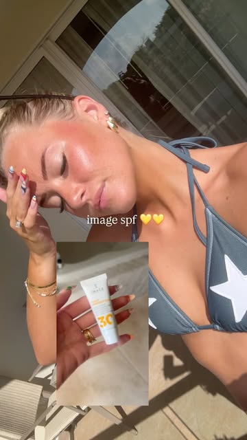 These travel size IMAGE SPF products definitely earned a spot in my honeymoon bag. ☀️🤍 I applied the SPF 30 Pure Min...