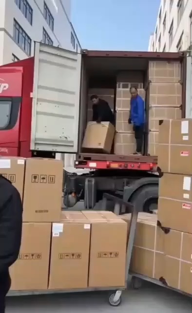 Money packed in a truck