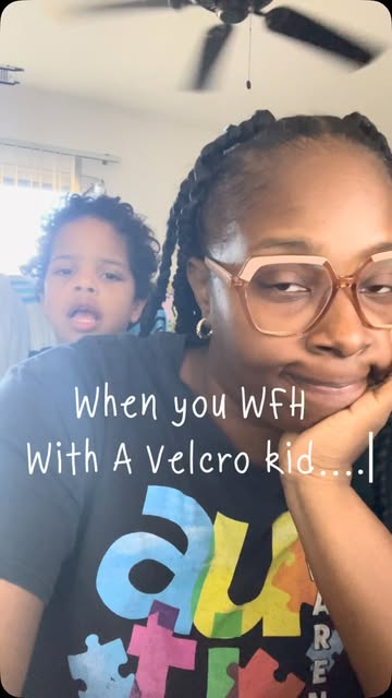 Velcro kid 😩…. #Velcrokid #boymomlife #momlife #wfhlifestyle #wfhmomma