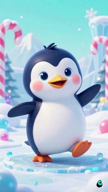 🐧❄️ This little penguin has MOVES! 😂💙 Watch the cutest baby penguin waddle, wiggle, and slide across the ice in th...